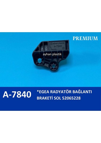 Radyatör Bağlanti Braketi Sol Egea 21.5 x 19 cm Poşet Gnzrz