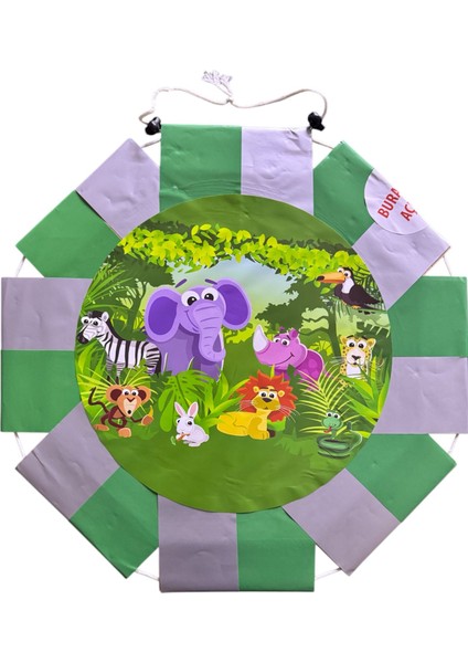 Pinyata Safari Yeşil Mor