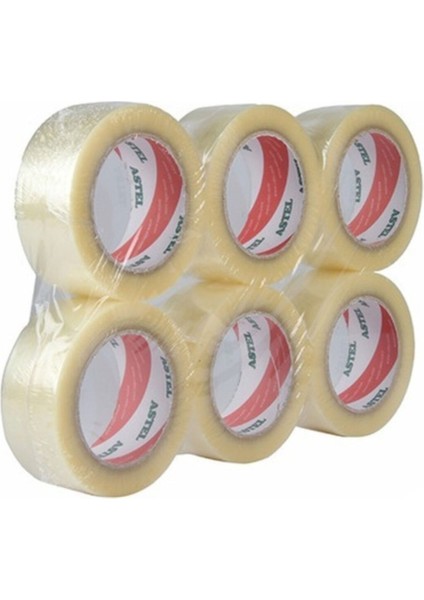 Şeffaf Koli Bandı 45X100 mt 25 Micron 6 Adet