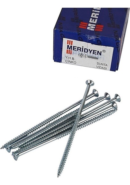 Sunta Vidası 6X120 mm Yarım Kutu (25 Adet)
