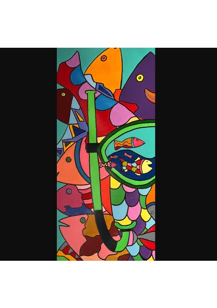 Iki Su Arasında 2023 Ispanya Tuval Üzerine Akrilik 80X60CM fırsatları