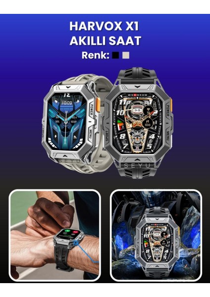 X1 Pro Harvox Watch Akıllı Saat Iphone ve Android Tüm Telefonlara Uyumlu