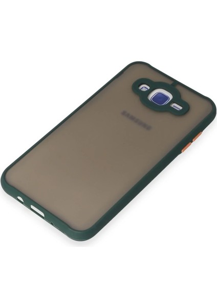 Samsung Galaxy J7 Kılıf Montreal Silikon Kapak - Yeşil Nrmsa