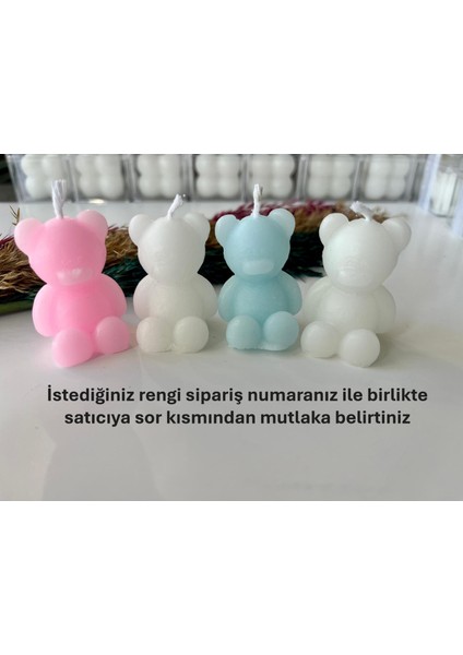 Hediyelik Mum Ayıcık 20'li Sünnet-Baby Shower Özel Günler Için Hediyelik Mum fiyatları