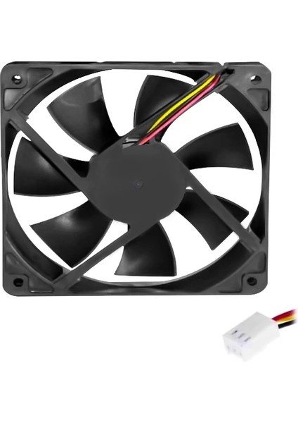 IC-216 Fan 80X80X25MM 12V Dc 3 Kablolu 8x8 Fan