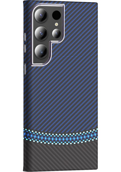 Samsung Galaxy S24 Ultra Kılıf M-Safe Şarj Özellikli Karbon Fiber Görünümlü Gros Kılıf fiyatları