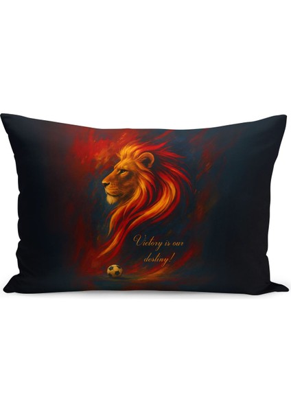 Çocuk Bebek Sarı Kırmızı Taraftar Futbol Serisi Kırlent Kılıfı (Cushion Cover) fiyatları