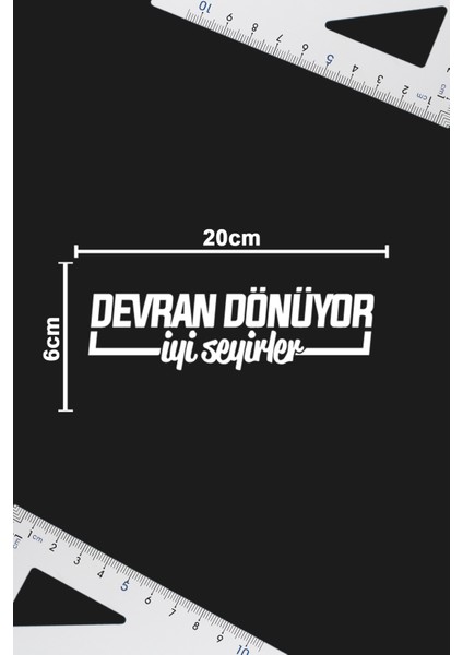 Devran Dönüyor Iyi Seyirler Sticker - Jdm Sticker - Oto Sticker - Araba Sticker - Cam Sticker fiyatları