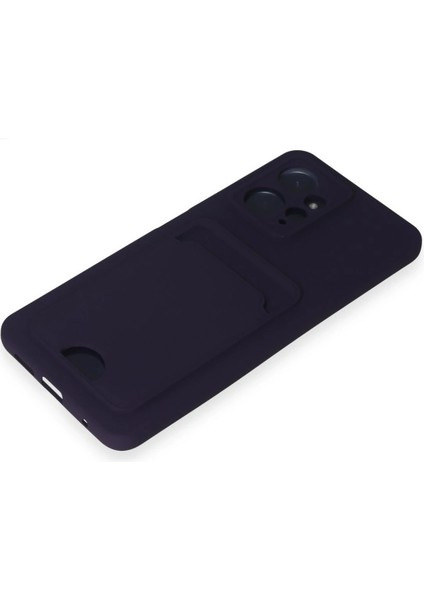 Xiaomi Redmi Note 12 4g Kılıf Kelvin Kartvizitli Silikon - Derin Mor Nrmsa