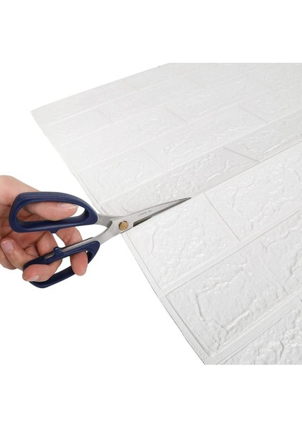 10 Adet 50X50 cm Silinebilir Kendinden Yapışkanlı Duvar Kağıdı Esnek Köpük Panel 3D Tuğla Desen fiyatları