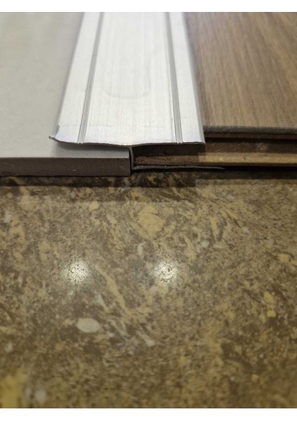 Parke Eşik Çıtası Geçmeli Z Model Alüminyum Profil 90 Cm/3 Adet.