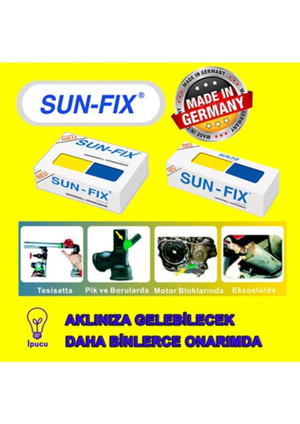 Sun-Fix Sunfix Üniversal Macun Onarım Kaynak Yapıştırıcı 40GR