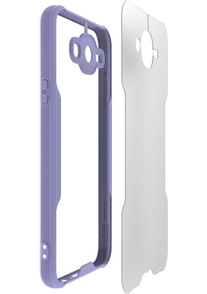 Samsung Galaxy J7 Kılıf Platin Silikon - Siyah Nrmsa