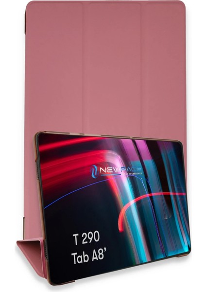 Samsung Galaxy T290 Tab A 8 Kılıf Tablet Smart Kılıf - Pembe Nrmsa