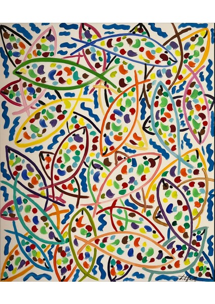 Parti 2022 Ispanya Tuval Üzerine Akrilik 65X54CM Toy Deniz