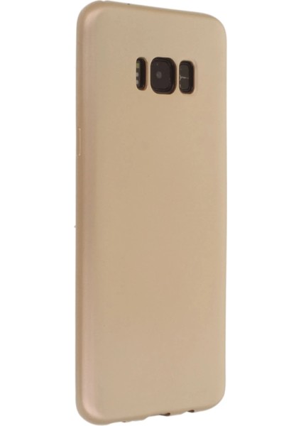 Samsung Galaxy S8 Plus Kılıf First Silikon - Gold Nrmsa