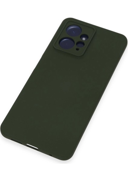 Xiaomi Redmi Note 12 4g Kılıf Nano Içi Kadife Silikon - Koyu Yeşil Nrmsa