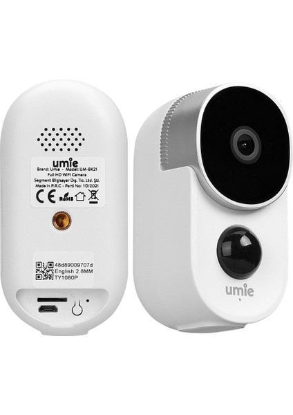 Umıe 2mp Iki Yönlü Ses Tf Kart Kablosuz Tuya Destekli Akıllı Ip Kamera 6700 Mah Bataryalı (UM-BK21 Beyaz) fiyatları