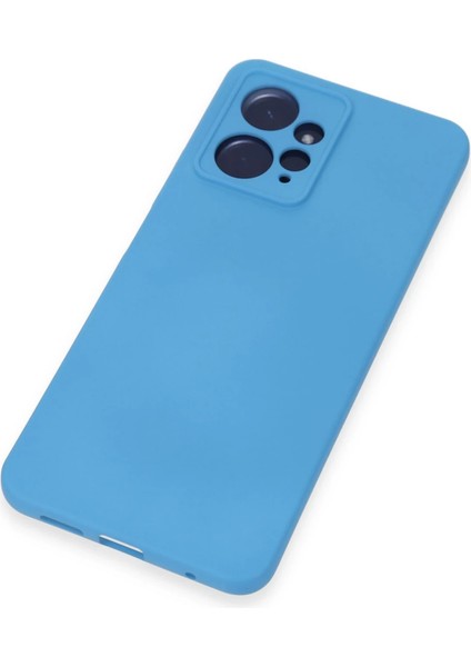 Xiaomi Redmi Note 12 4g Kılıf Nano Içi Kadife Silikon - Mavi Nrmsa