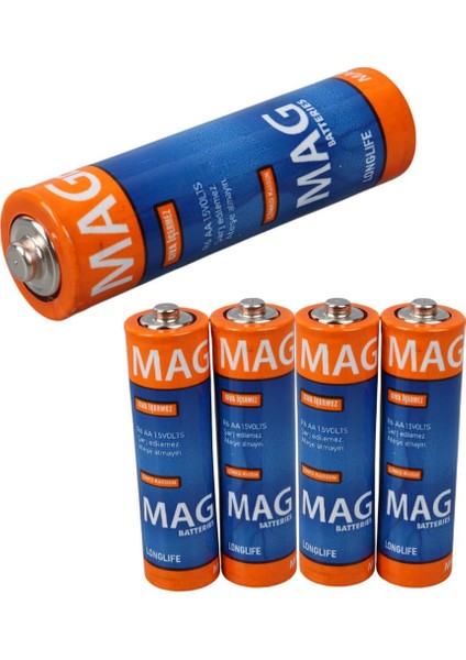 Mag Batteries MG-26171 Karbon Çinko Aa 60'lı Paket Kalem Pil (Aa,r6 Um-3)