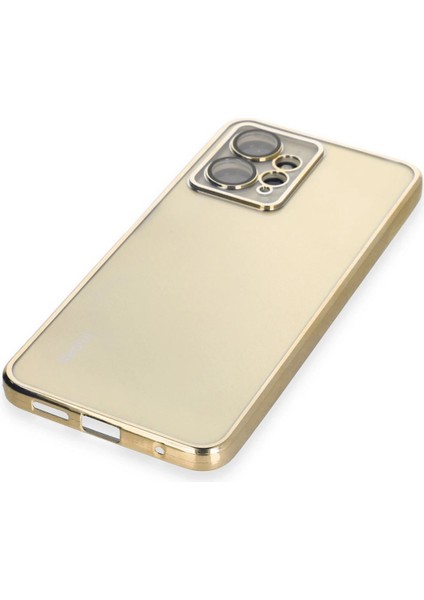 Xiaomi Redmi Note 12 4g Kılıf Razer Lensli Silikon - Gold Nrmsa