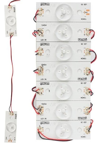 3 Volt Tek Kablolu Birbirine Bağlı LED (7'li Poşet) fiyatları