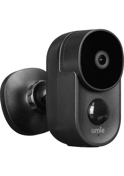Umıe 2mp Iki Yönlü Ses Tf Kart Kablosuz Tuya Destekli Akıllı Ip Kamera 6700 Mah Bataryalı (UM-BK21 Siyah)