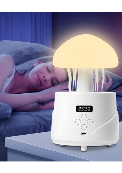 Nomtekno/ahtapot Hava Nemlendirici Saat Alarm Musıc Gece Lambalı +Koku Hediyeli