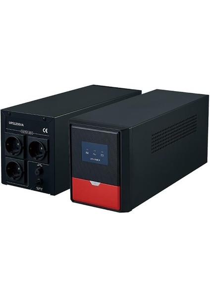 Andees AD-1200 1200VA 12V7.5AHX2 Ups Kesintisiz Güç Kaynağı (430X210X235MM)