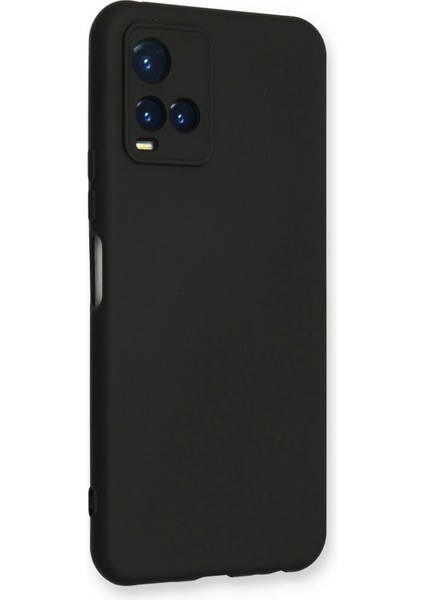 Vivo Y21s Kılıf Nano Içi Kadife Silikon - Siyah Nrmsa