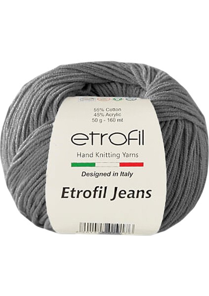 Jeans Amigurimi & Motif El Örgü ipi - 065 Koyu Gri
