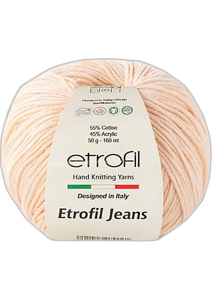 Jeans Amigurimi & Motif El Örgü ipi - 008 Pudra