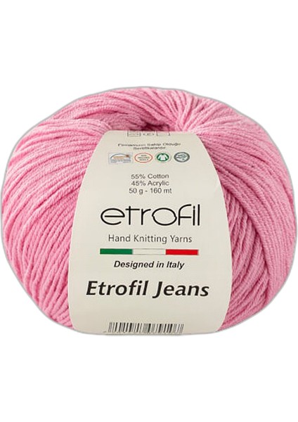Jeans Amigurimi & Motif El Örgü ipi - 009 Orta Pembe