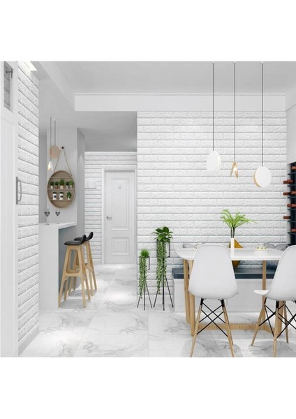 35X38CM Kırık Beyaz Kendinden Yapışkanlı Esnek Duvar Kağıdı Paneli 3D Boyutlu modelleri
