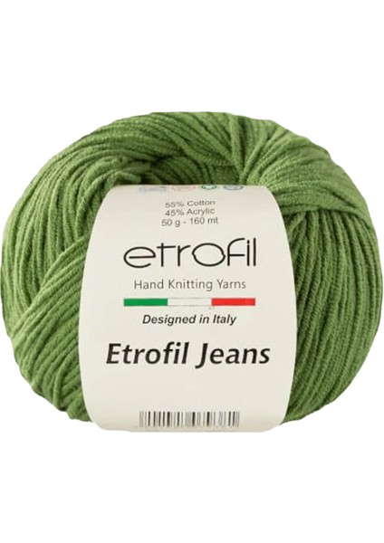 Jeans Amigurimi & Motif El Örgü ipi - 040 Orta Yeşil