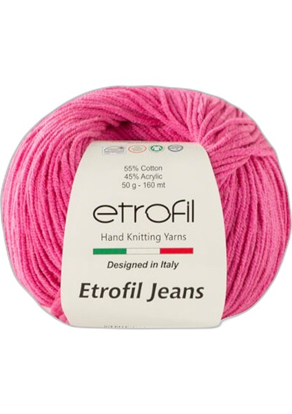 Jeans Amigurimi & Motif El Örgü ipi - 010 Koyu Pembe
