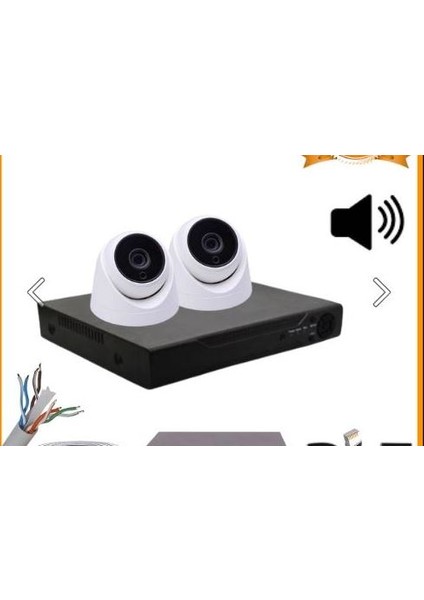 5 Mp 1440P 2 Iç Mekan Kameralı Dahili Mikrofonlu Ip Poe Güvenlik