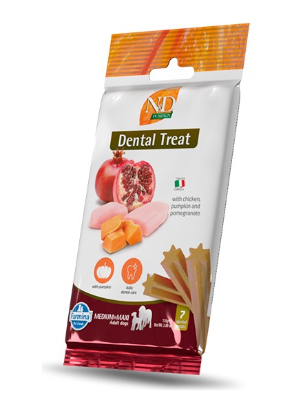 Treat Nd Pumpkın Balkabağı Tavuk Nar Diş Sağlığı Orta ve Büyük Irk Köpek Için Ödül Maması 100 Gram