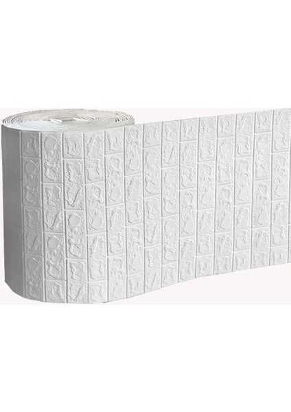 70X500CM Tek Parça Tuğla Desenli Salon Ofis Karavan Banyo Kendinden Yapışkanlı Paneli Kağıdı