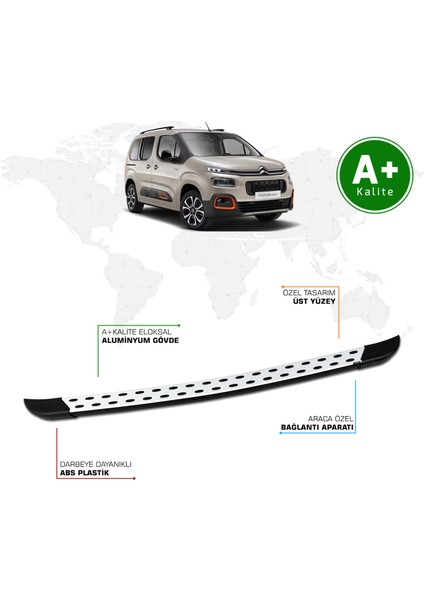 Citroen Berlingo Panelvan Arka Basamak Uzun Şasi 2019 Model ve Sonrası Trimline