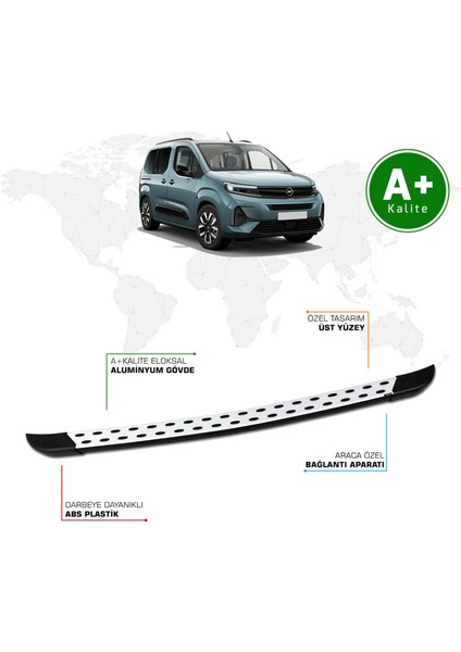 Opel Combo Arka Basamak Kısa Şasi 2024 Model ve Sonrası Trimline