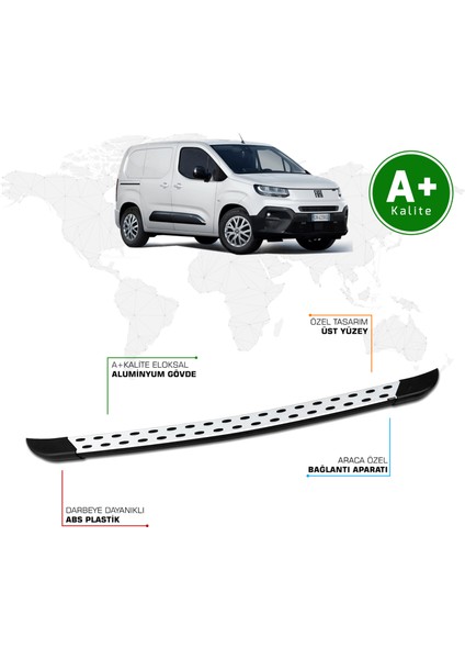 Fiat Doblo Panelvan Arka Basamak Uzun Şasi 2024 Model ve Sonrası Trimline