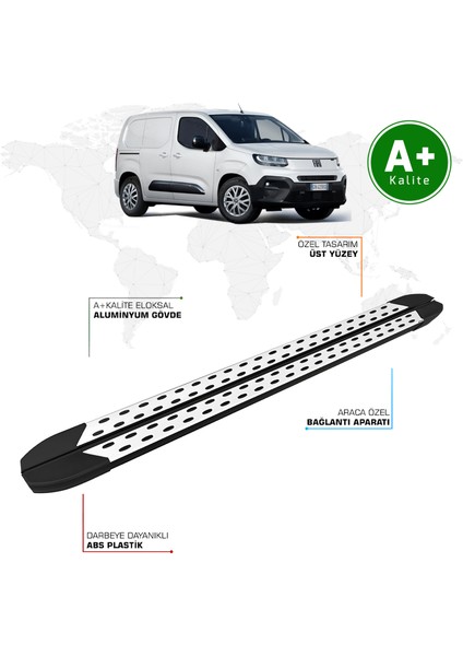 Fiat Doblo Panelvan Yan Basamak Uzun Şasi 2024 Model ve Sonrası Trimline