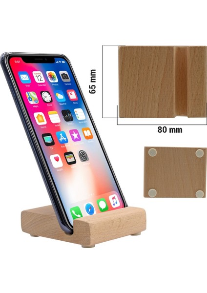 Ahşap Telefon Standı -10 Adet