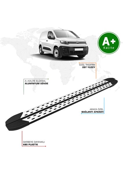 Citroen Berlingo Panelvan Yan Basamak Uzun Şasi 2019 Model ve Sonrası Trimline