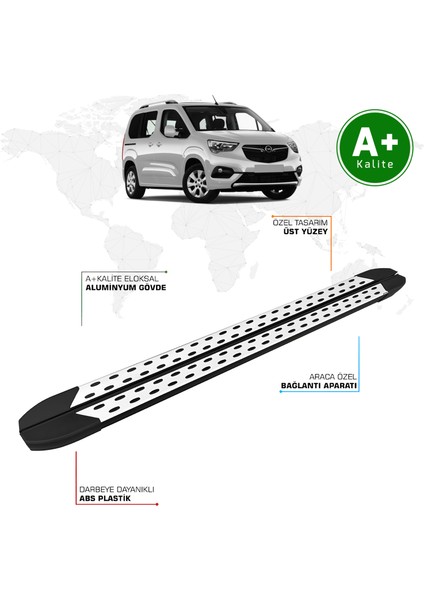 Opel Combo Yan Basamak Kısa Şasi 2019 Model ve Sonrası Trimline