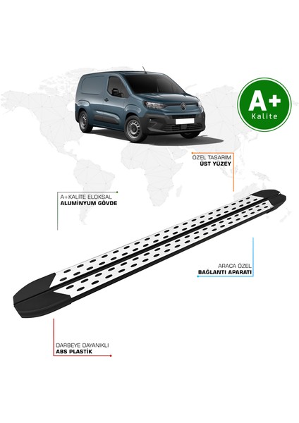 Citroen Berlingo Panelvan Yan Basamak Uzun Şasi 2024 Model ve Sonrası Trimline