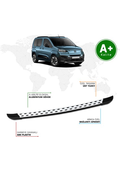 Fiat Doblo Arka Basamak Kısa Şasi 2024 Model ve Sonrası Trimline