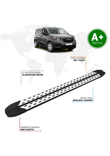 Opel Combo Panelvan Yan Basamak Uzun Şasi 2019 Model ve Sonrası Trimline