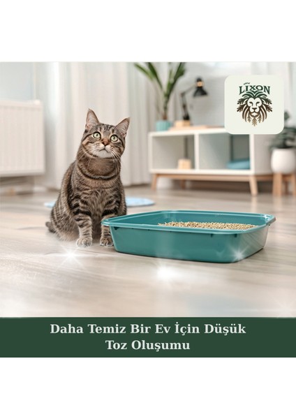 Doğal Çam Peleti Kedi Kumu 5 kg (10L) Yavru/yetişkin Kediler ve Kemirgen Hayvanlar Için %100 Biyobozunur - Astımlı Kediler Için Uygun - Kimyasal Içermeyen - Yüksek Emiş Gücü fırsatları